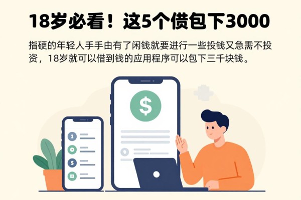18岁必看！这5个借钱app包下3000，2026小白贷款攻略速领