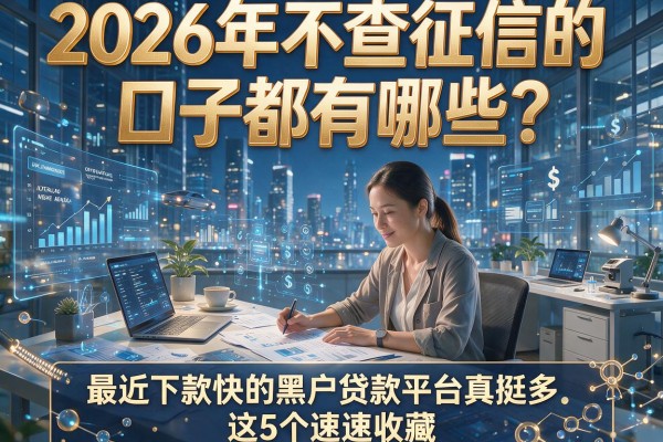 2026年不查征信的口子都有哪些?最近下款快的黑户贷款平台真挺多,这5个速速收藏!