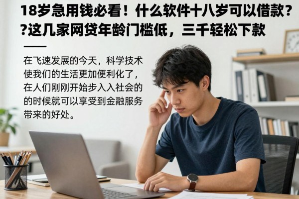 18岁急用钱必看!什么软件十八岁可以借款?这几家网贷年龄门槛低,三千轻松下款