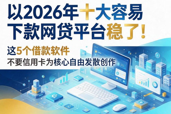 2026年十大容易下款网贷平台稳了！这5个借款软件竟不要信用卡