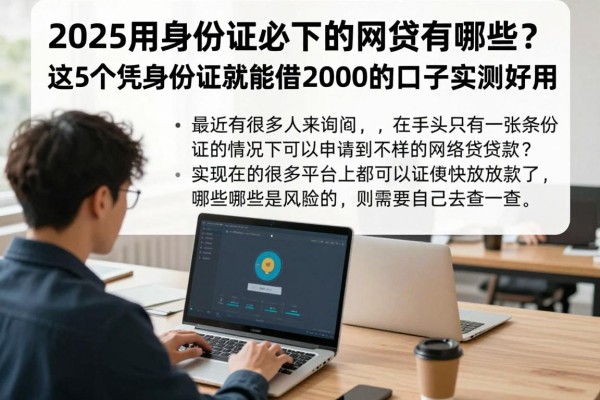 2025用身份证必下的网贷有哪些?这5个凭身份证就能借2000的口子实测好用