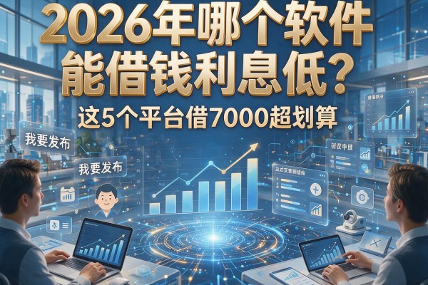 2026年哪个软件能借钱利息低？这5个平台借7000超划算