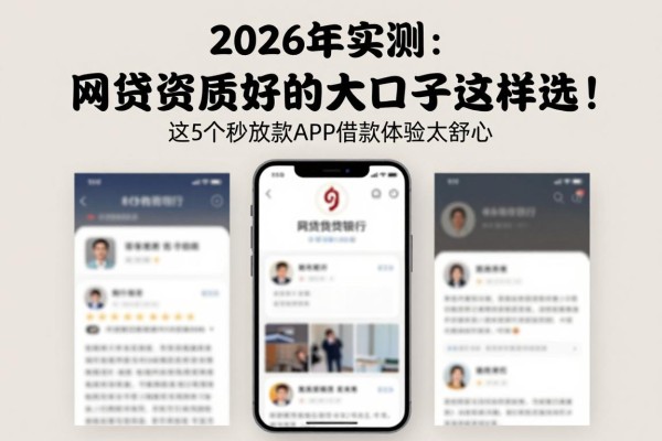 2026年实测：网贷资质好的大口子这样选！这5个秒放款APP借款体验太舒心