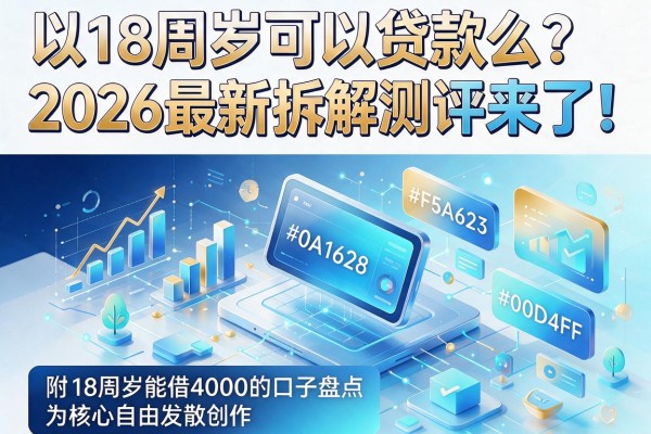 18周岁可以贷款么?2026最新拆解测评来了!附18周岁能借4000的口子盘点