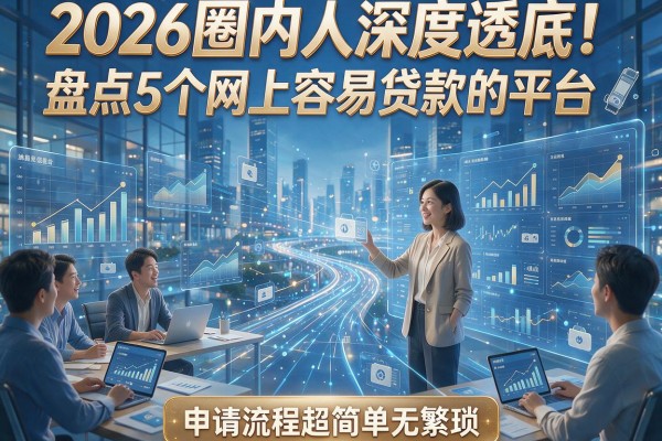 2026圈内人深度透底！盘点5个网上容易贷款的平台，申请流程超简单无繁琐