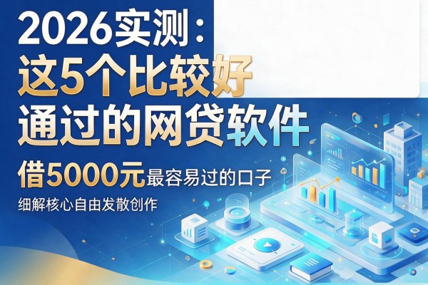 2026实测：这5个比较好通过的网贷软件，借5000元最容易过的口子细解