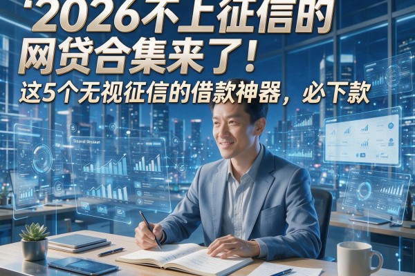 2026不上征信的网贷合集来了!这5个无视征信的借款神器,必下款!