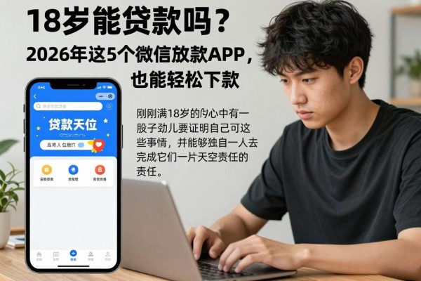18岁能贷款吗？2026年这5个微信放款APP，刚满十八也能轻松下款