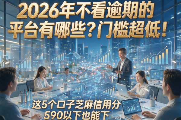 2026年不看逾期的平台有哪些?门槛超低!这5个口子芝麻信用分590以下也能下