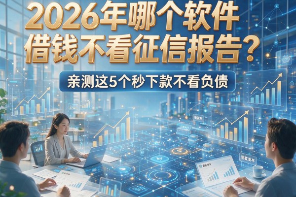 2026年哪个软件借钱不看征信报告？亲测这5个秒下款不看负债！