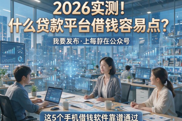 2026实测!什么贷款平台借钱容易点?这5个手机借钱软件靠谱通过