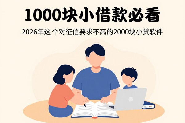 1000块小借款必看！2026年这5个对征信要求不高的2000块小贷软件，值得收藏
