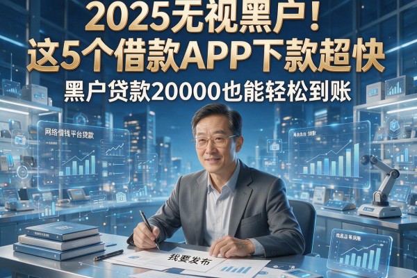 2025无视黑户！这5个借款APP下款超快，黑户贷款20000也能轻松到账