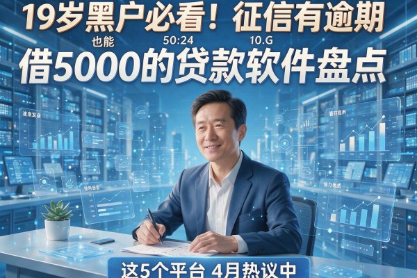 19岁黑户必看!征信有逾期也能借5000的贷款软件盘点,这5个平台4月热议中