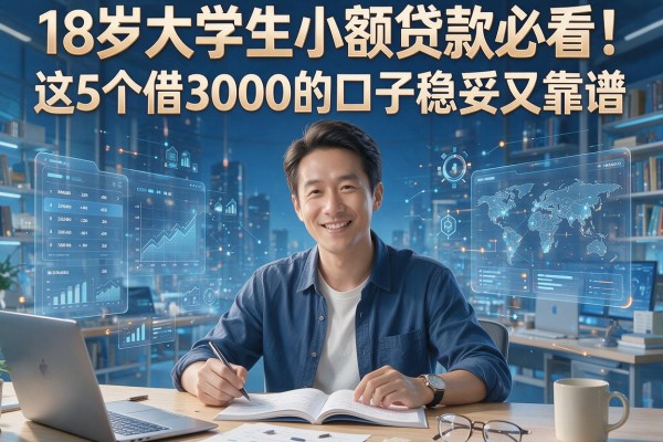 18岁大学生小额贷款必看!这5个借3000的口子稳妥又靠谱