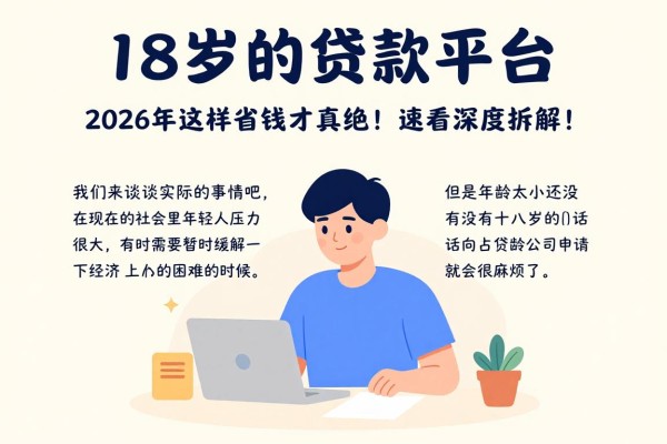 18岁的贷款平台,2026年这样省钱才真绝!速看深度拆解!