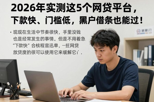 2026年实测这5个网贷平台，下款快、门槛低，黑户借条也能过！