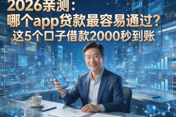 2026亲测：哪个app贷款最容易通过？这5个口子借款2000秒到账！