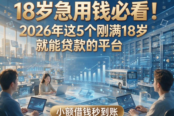 18岁急用钱必看！2026年这5个刚满18岁就能贷款的平台，小额借钱秒到账