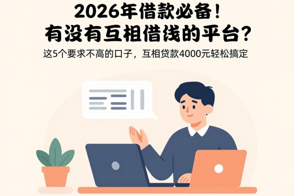 2026年借款必备!有没有互相借钱的平台?这5个要求不高的口子,互相贷款4000元轻松搞定