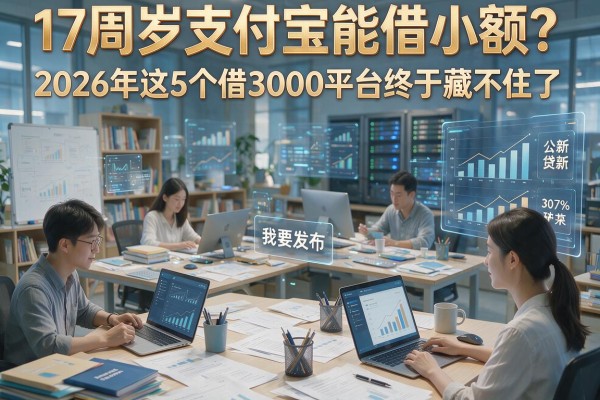 17周岁支付宝能借小额？2026年这5个借3000平台终于藏不住了！