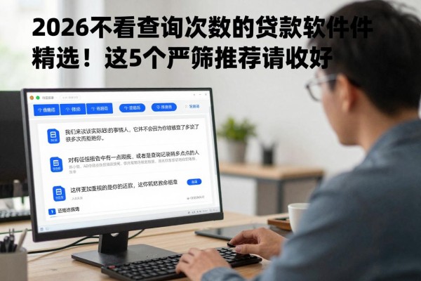 2026不看查询次数的贷款软件精选！这5个严筛推荐请收好