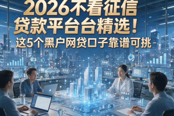 2026不看征信贷款平台精选！这5个黑户网贷口子靠谱可挑