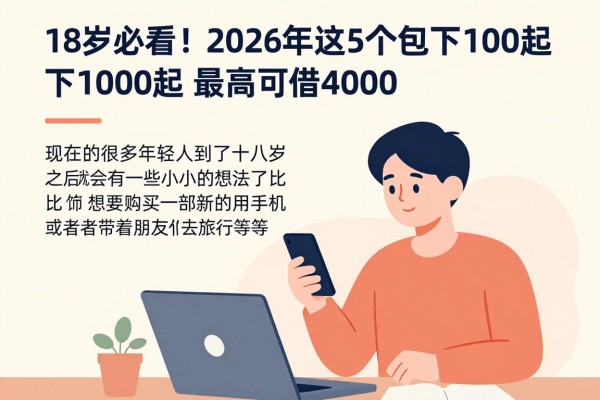 18岁必看！2026年这5个贷款平台包下1000起，最高可借4000