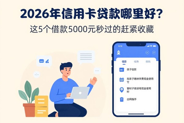 2026年信用卡贷款哪里好？这5个借款5000元秒过的软件赶紧收藏