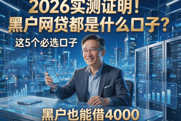 2026实测证明！黑户网贷都是什么口子？这5个必选口子，黑户也能借4000！