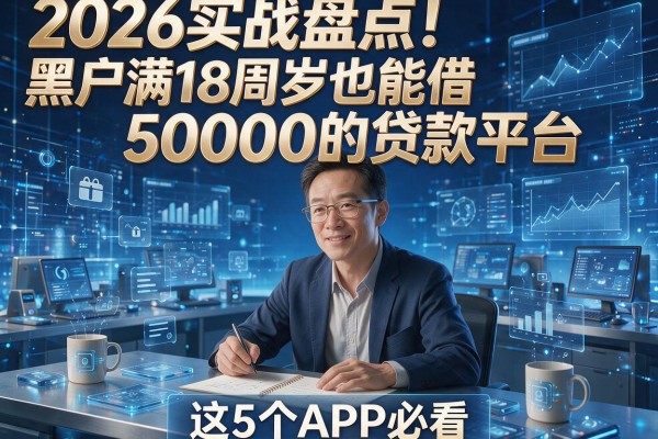 2026实战盘点！黑户满18周岁也能借50000的贷款平台，这5个APP必看
