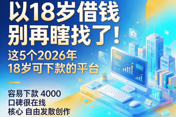18岁借钱别再瞎找了！这5个2026年18岁可下款的平台，容易下款4000口碑很在线