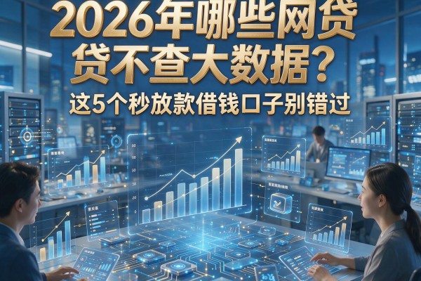2026年哪些网贷不查大数据?这5个秒放款借钱口子别错过!