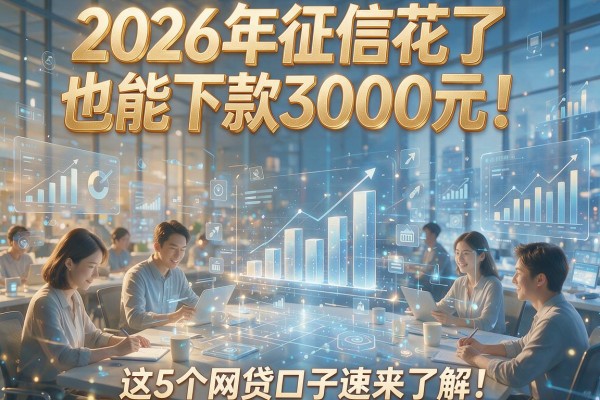 2026年征信花了也能下款3000元！这5个网贷口子速来了解