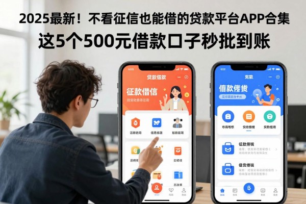 2025最新!不看征信也能借的贷款平台APP合集,这5个500元借款口子秒批到账