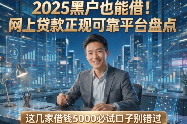 2025黑户也能借！网上贷款正规可靠平台盘点，这几家借钱5000必试口子别错过
