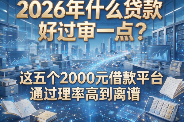 2026年什么贷款好过审一点？这五个2000元借款平台通过率高到离谱！