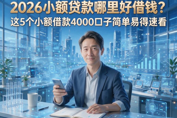 2026小额贷款哪里好借钱？这5个小额借款4000口子简单易得速看