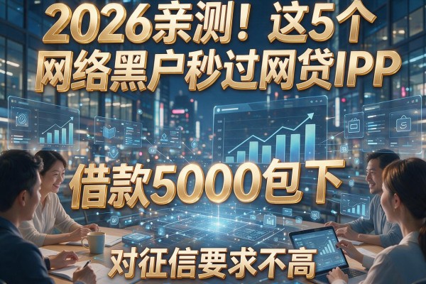 2026亲测！这5个网络黑户秒过网贷APP，借款5000包下、对征信要求不高