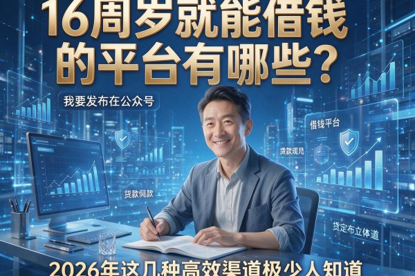 16周岁就能借钱的平台有哪些？2026年这几种高效渠道极少人知道！