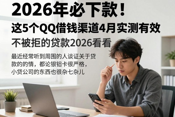 2026年必下款!这5个QQ借钱渠道4月实测有效,不被拒的贷款2026就看这篇