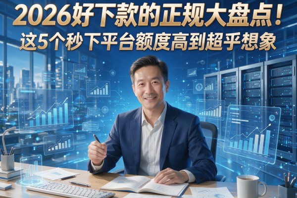 2026好下款的正规大盘点!这5个秒下平台额度高到超乎想象