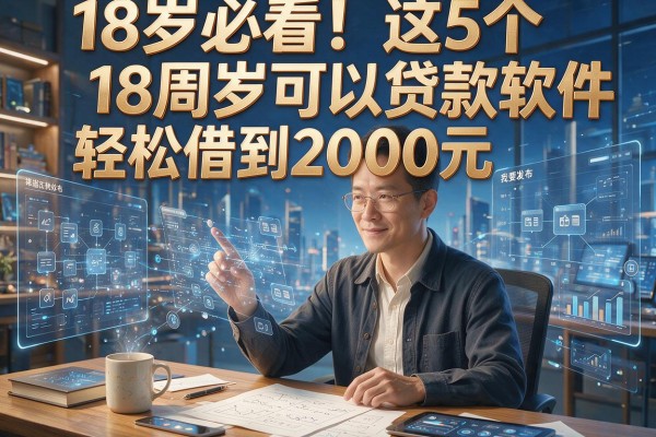 18岁必看！这5个18周岁可以贷款软件，轻松借到2000元