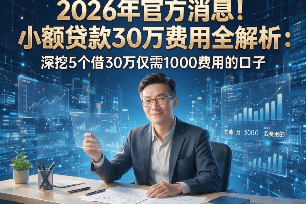 2026年官方消息！小额贷款30万费用全解析：深挖5个借30万仅需1000费用的口子