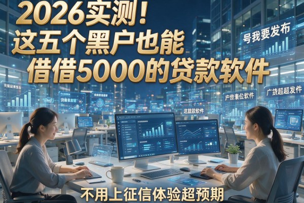 2026实测!这五个黑户也能借5000的贷款软件,不用上征信体验超预期