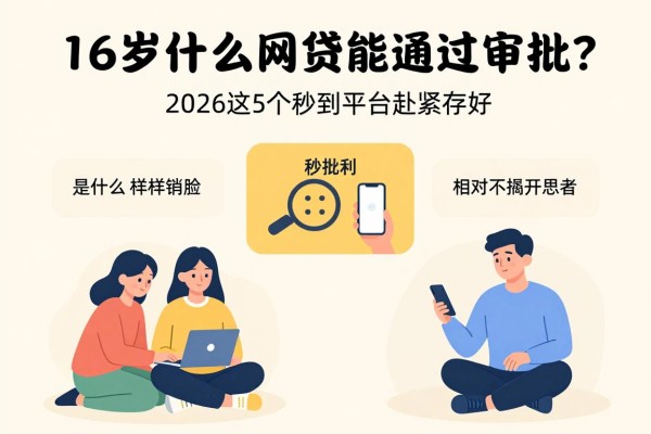 16岁什么网贷能通过审批?2026这5个秒到平台赶紧存好