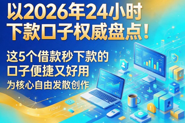2026年24小时下款口子权威盘点！这5个借款秒下款的口子便捷又好用