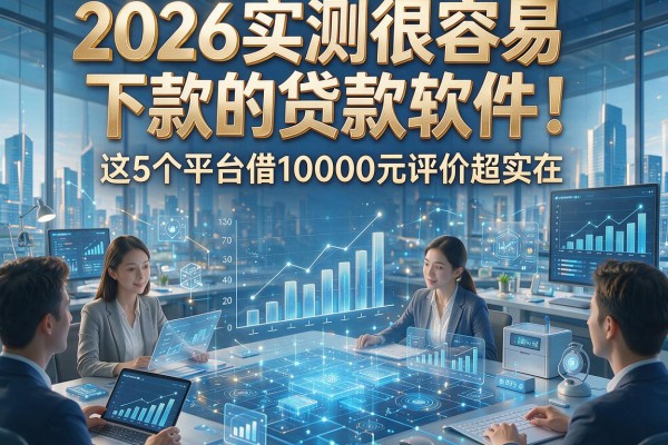 2026实测很容易下款的贷款软件!这5个平台借10000元评价超实在