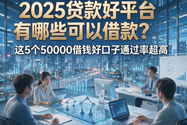2025贷款好平台有哪些可以借款？这5个50000借钱好口子通过率超高！