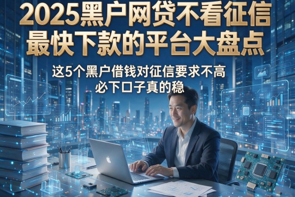 2025黑户网贷不看征信最快下款的平台大盘点，这5个黑户借钱对征信要求不高必下口子真的稳！